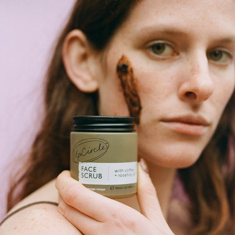 Face Scrub with Coffee + Rosehip Oil
