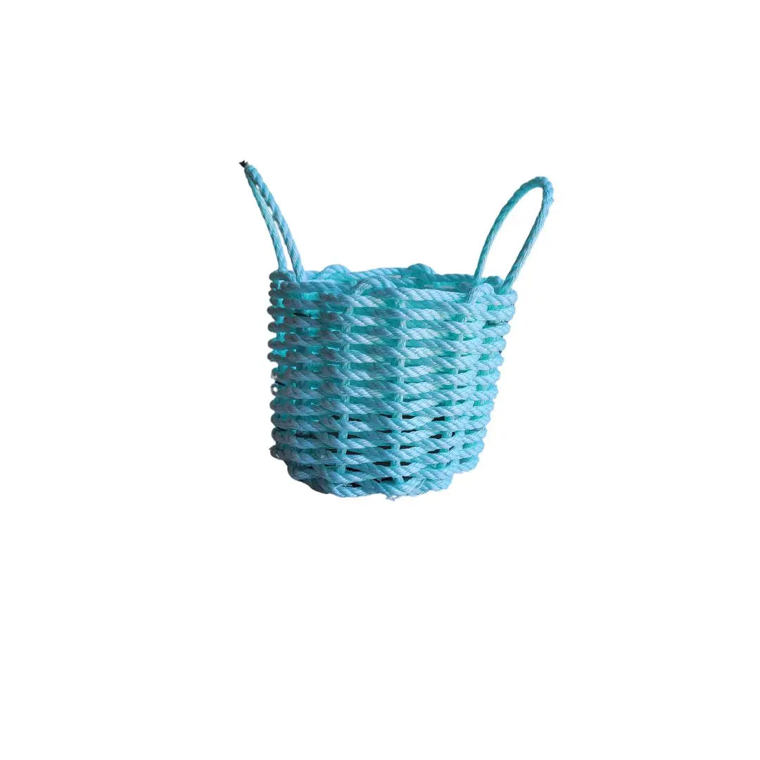 Solid color rope basket