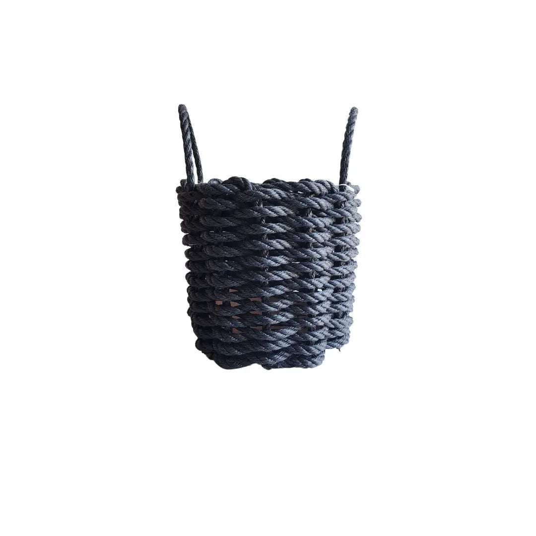 Solid color rope basket