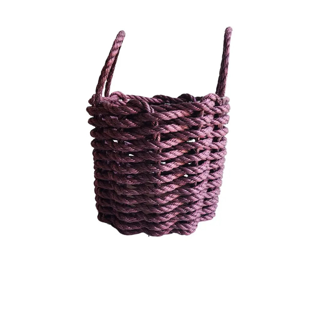 Solid color rope basket