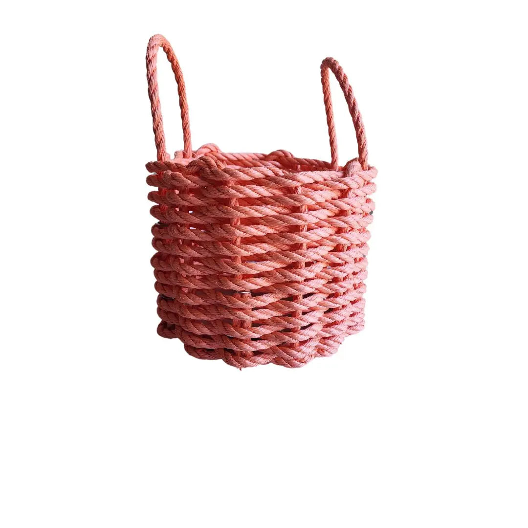 Solid color rope basket