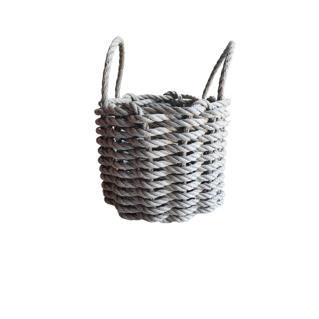 Solid color rope basket