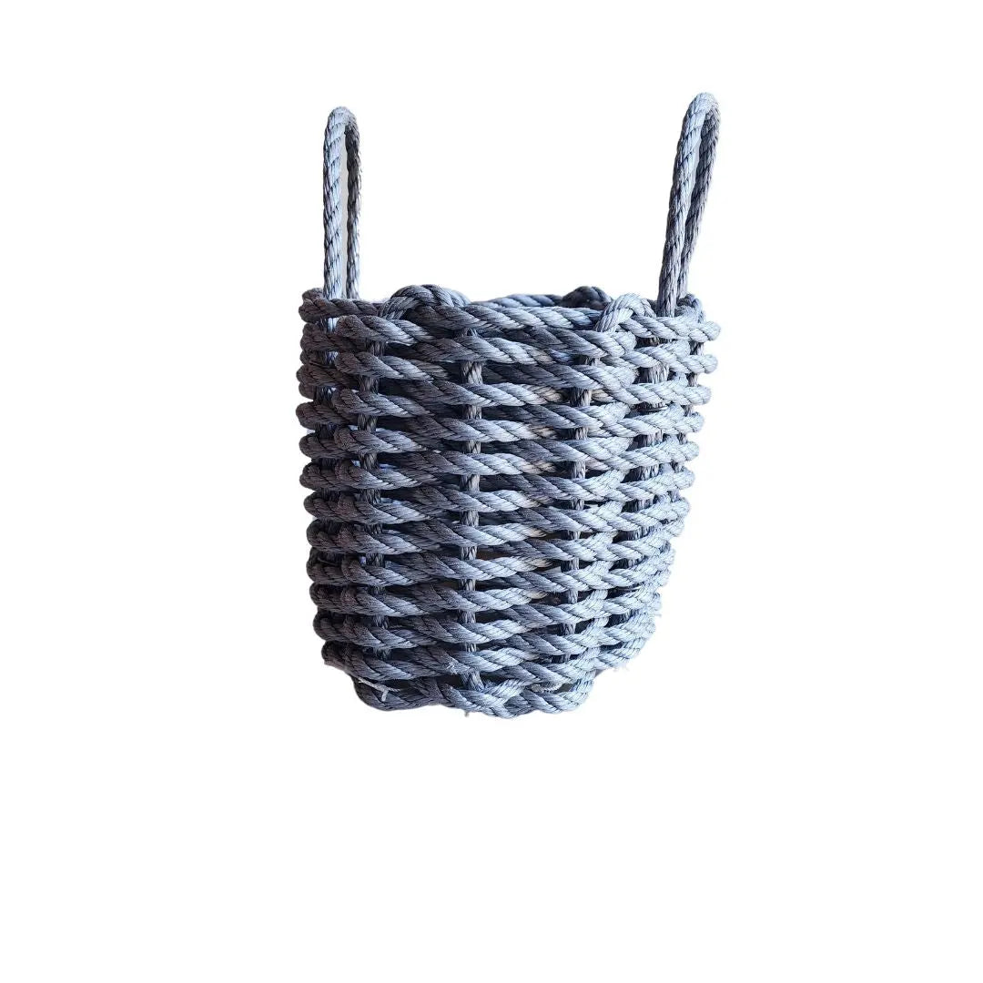 Solid color rope basket