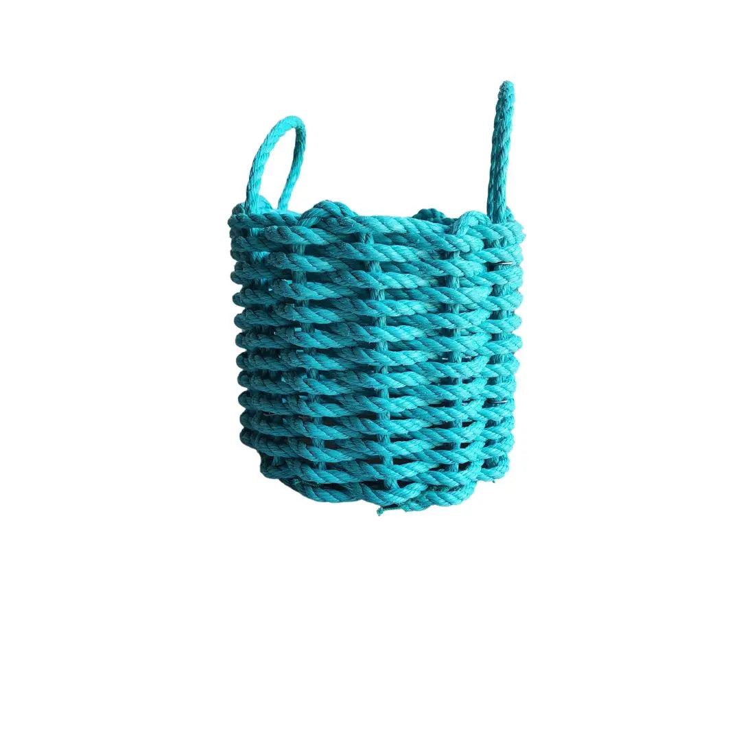 Solid color rope basket