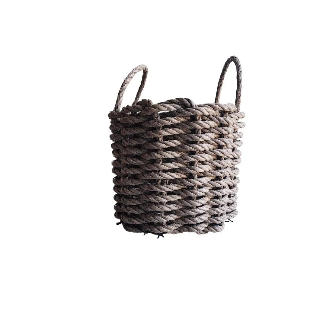 Solid color rope basket