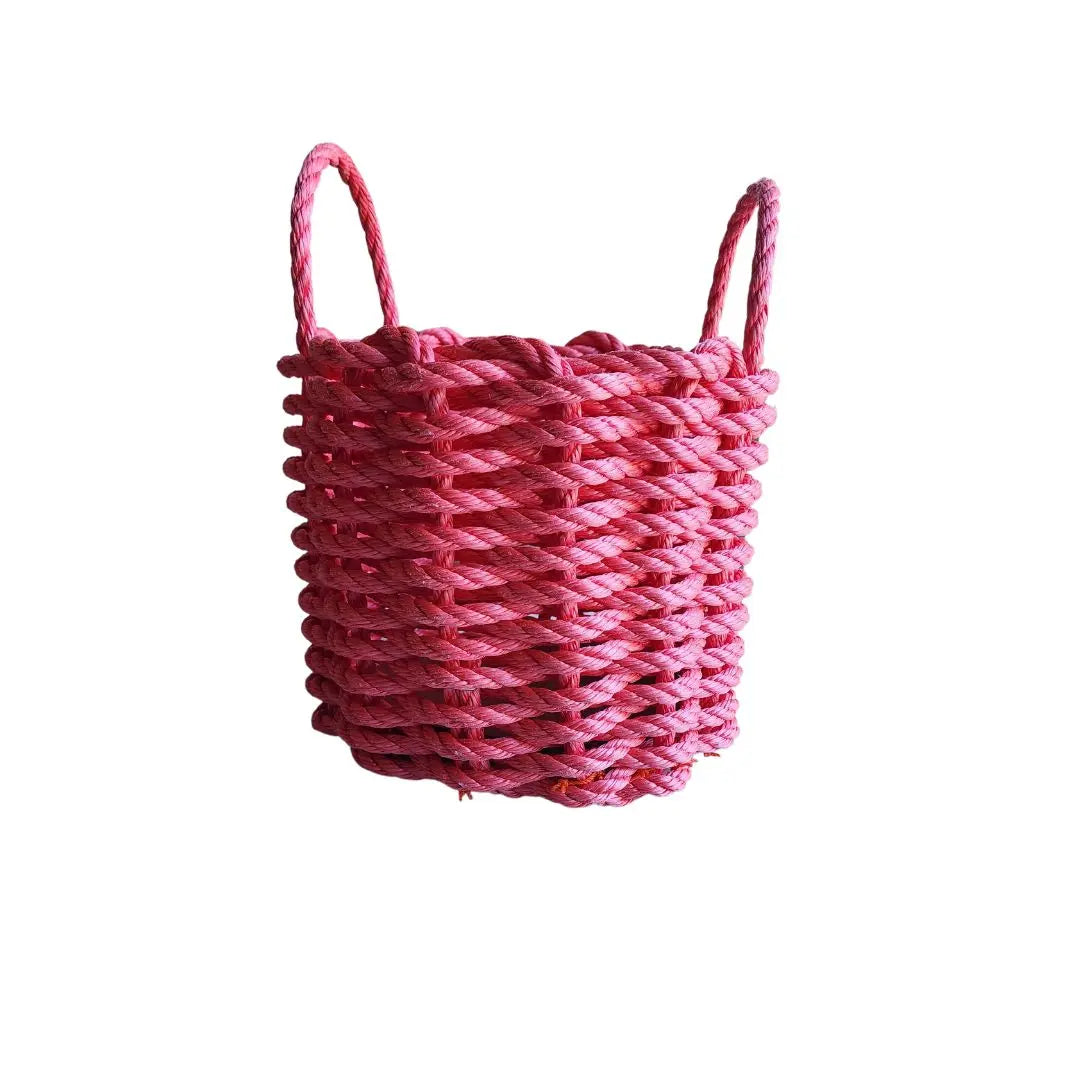 Solid color rope basket