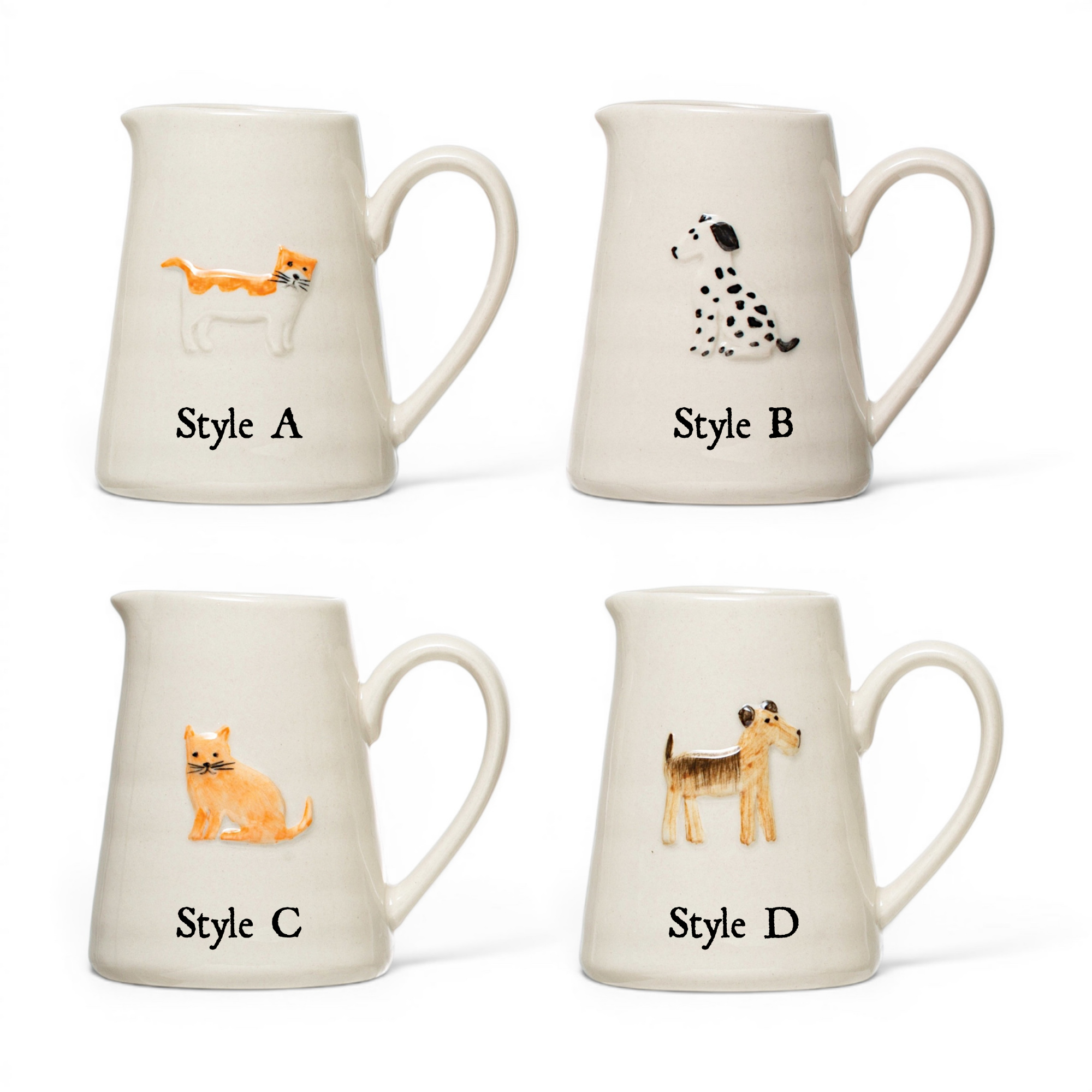 Hand-painted animal creamer