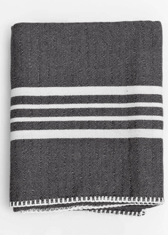 Farmhouse Turkish Cotton Towel without Fringe – 39 × 70 in