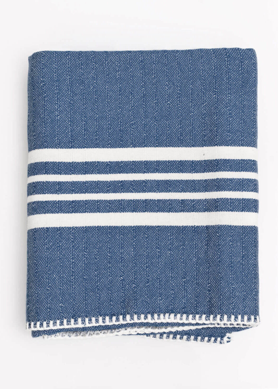 Farmhouse Turkish Cotton Towel without Fringe – 39 × 70 in
