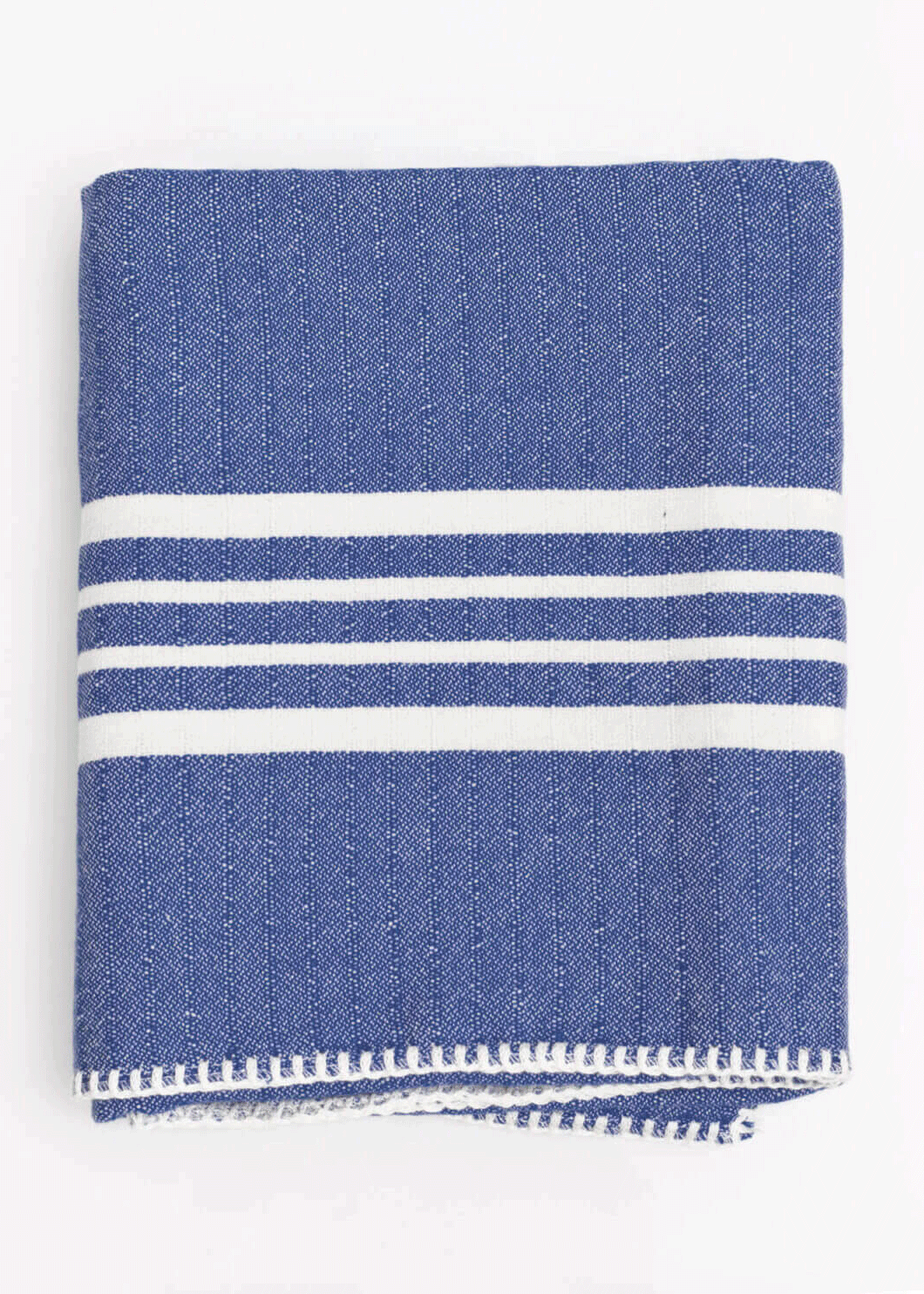 Farmhouse Turkish Cotton Towel without Fringe – 39 × 70 in