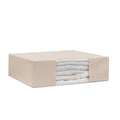 Cotton canvas cashmere storage bag with clear window