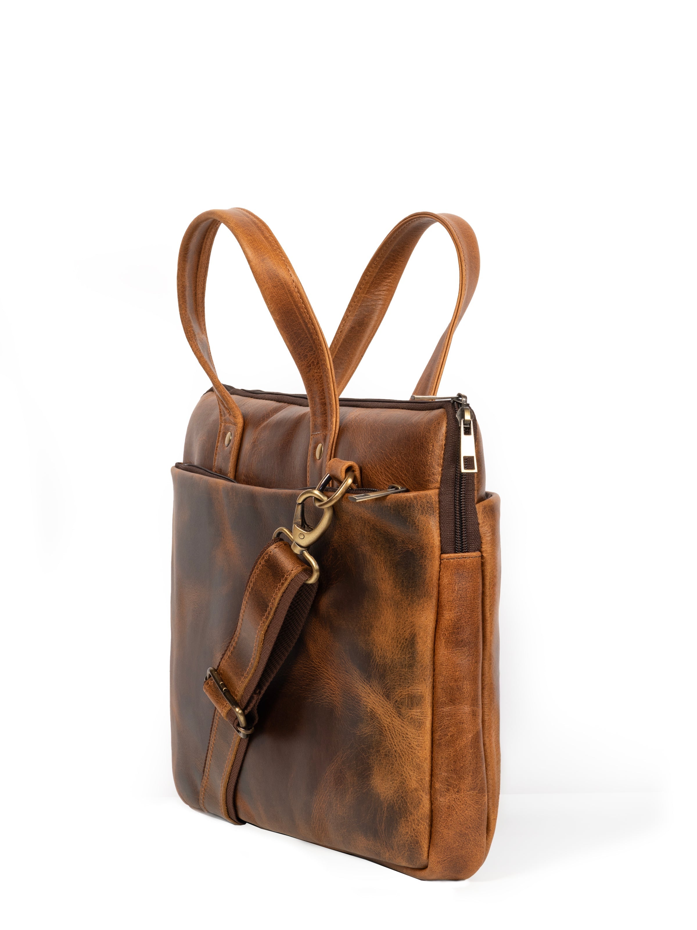 Harbor Full-Grain Buffalo Leather Briefcase