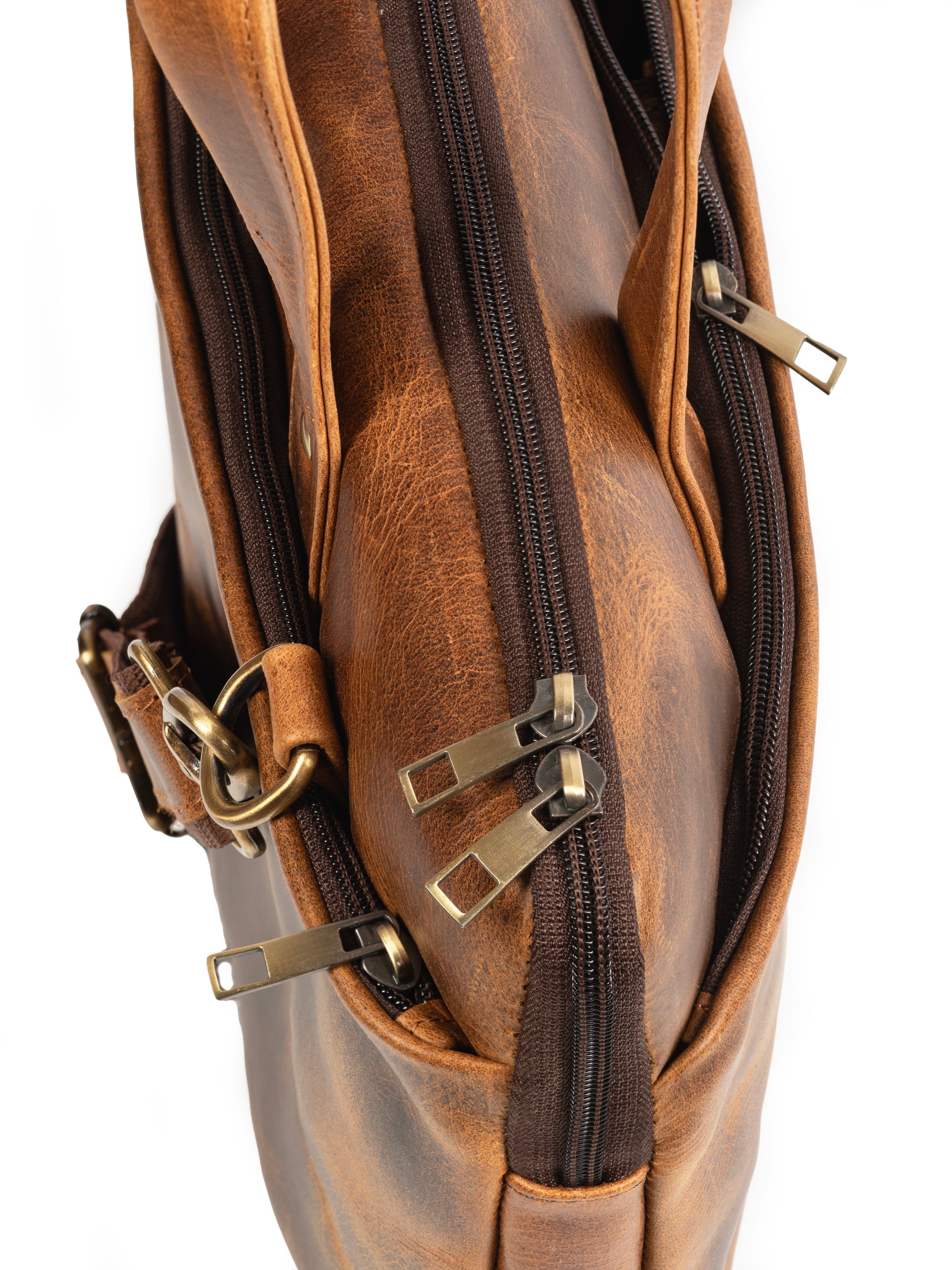 Harbor Full-Grain Buffalo Leather Briefcase