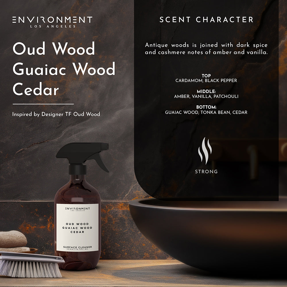 Oud Wood | Guaiac Wood | Cedar Surface Cleaner (Inspired by Tom Ford Oud Wood®)