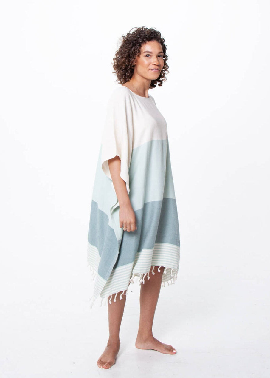 Multi-Color Organic Turkish Cotton Beach Tunic Cover-Up