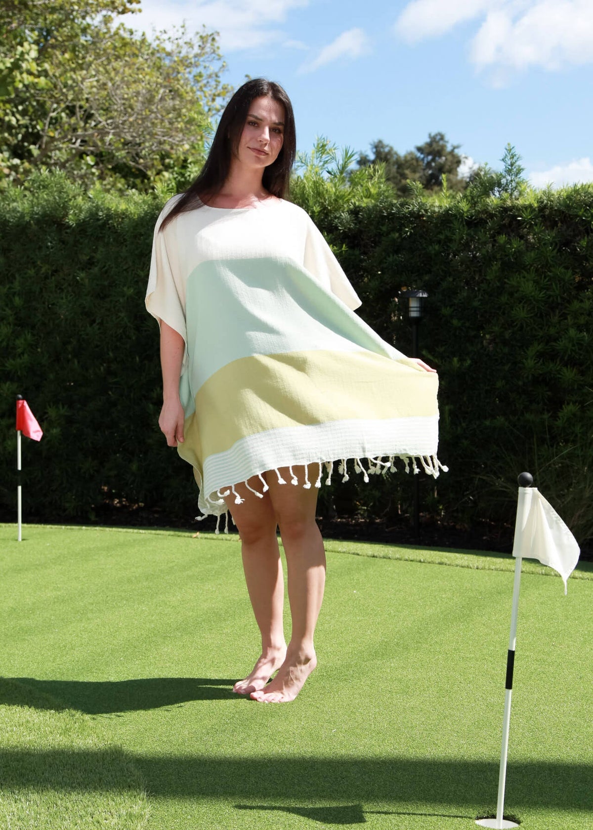 Multi-Color Organic Turkish Cotton Beach Tunic Cover-Up