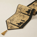 DaDalogy Autumn Birds Family Gathering Woven Tapestry Dining Table Runner (18198)