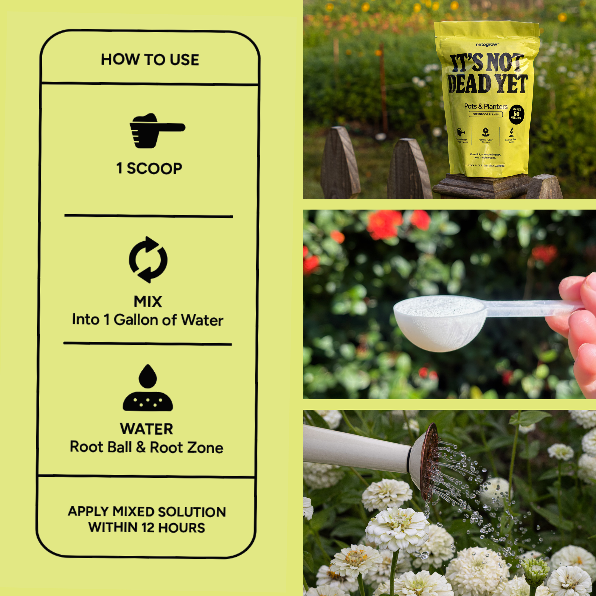 MitoGrow Pots + Planters Biostimulant