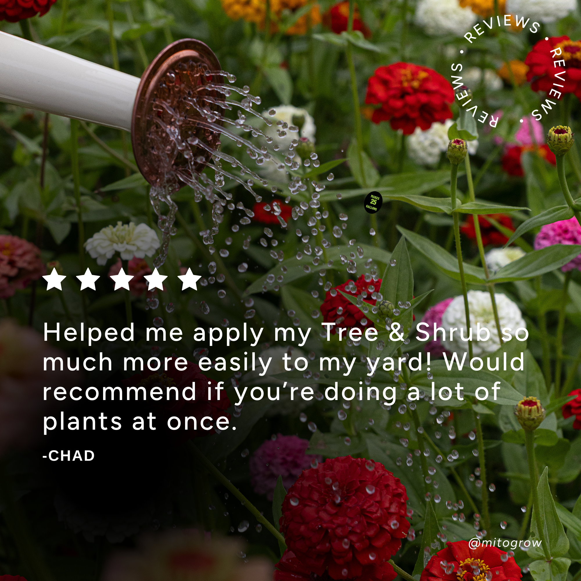 MitoGrow 26 oz Hose-End Garden Sprayer