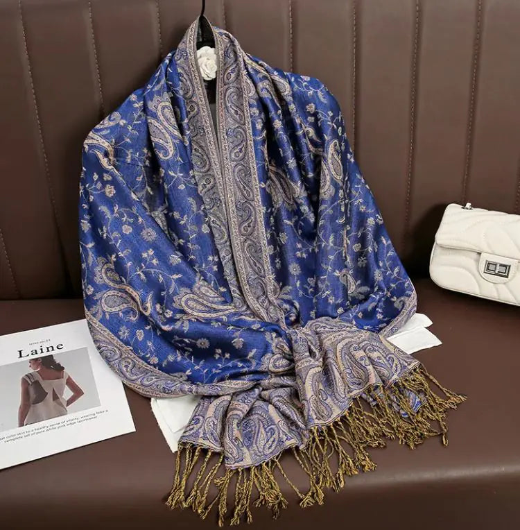 Printed cashmere shawl
