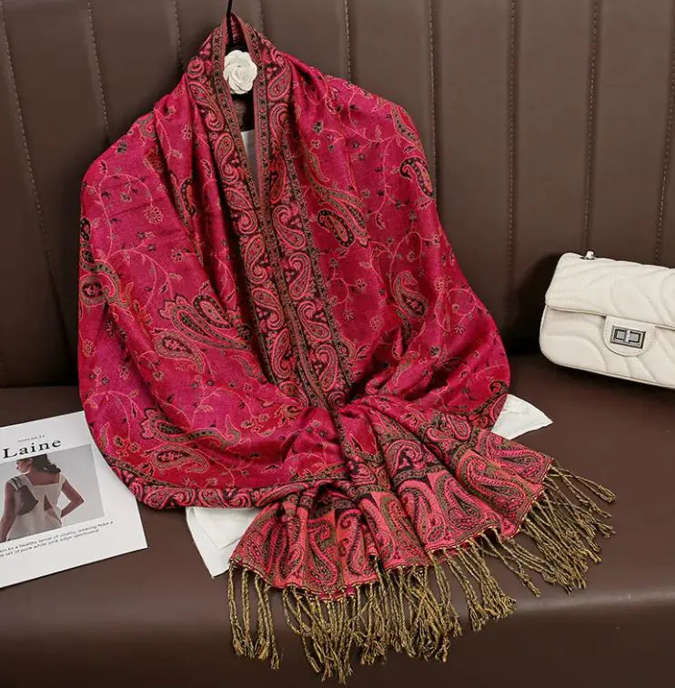 Printed cashmere shawl