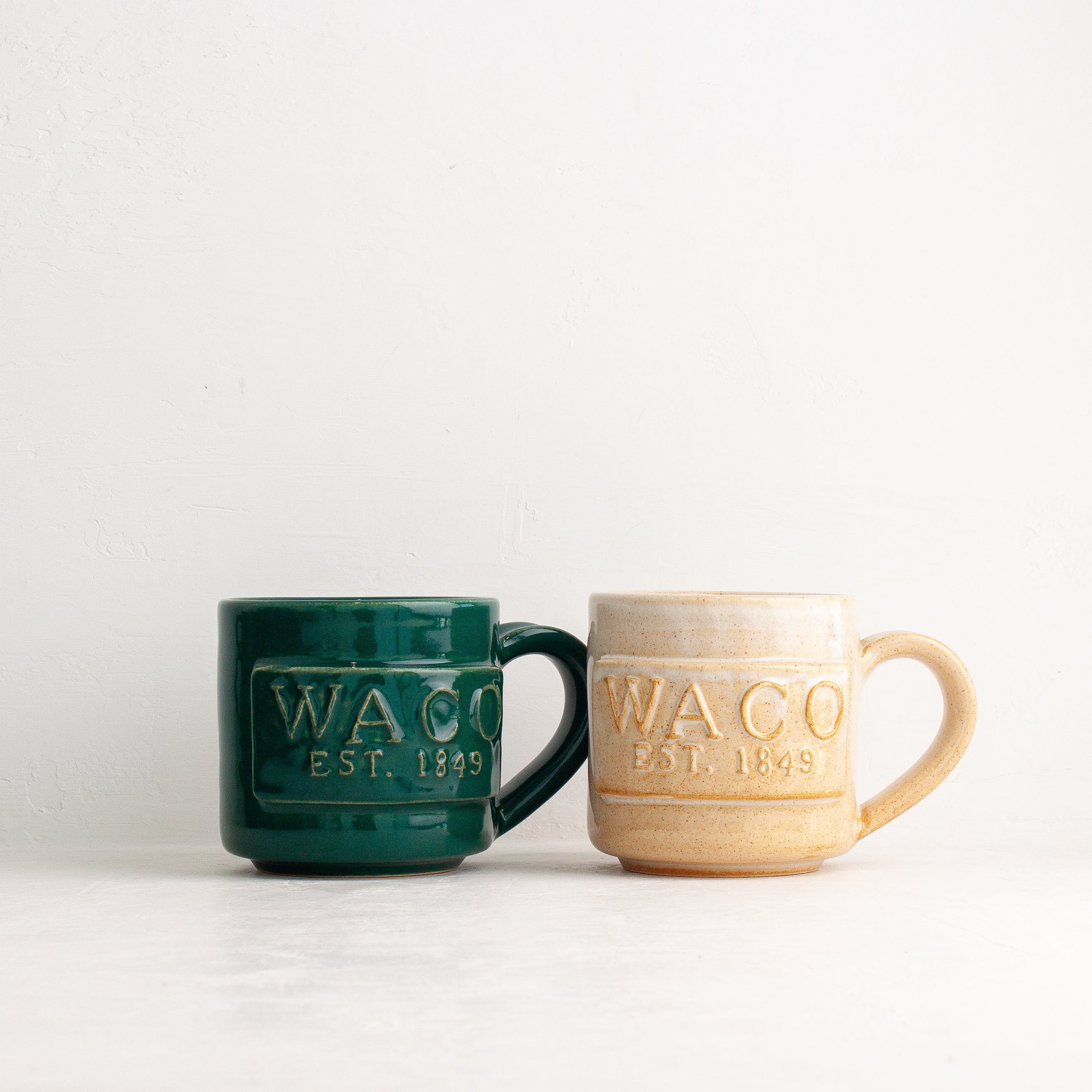 Black Oak Art Waco Est. 1849 ceramic mug
