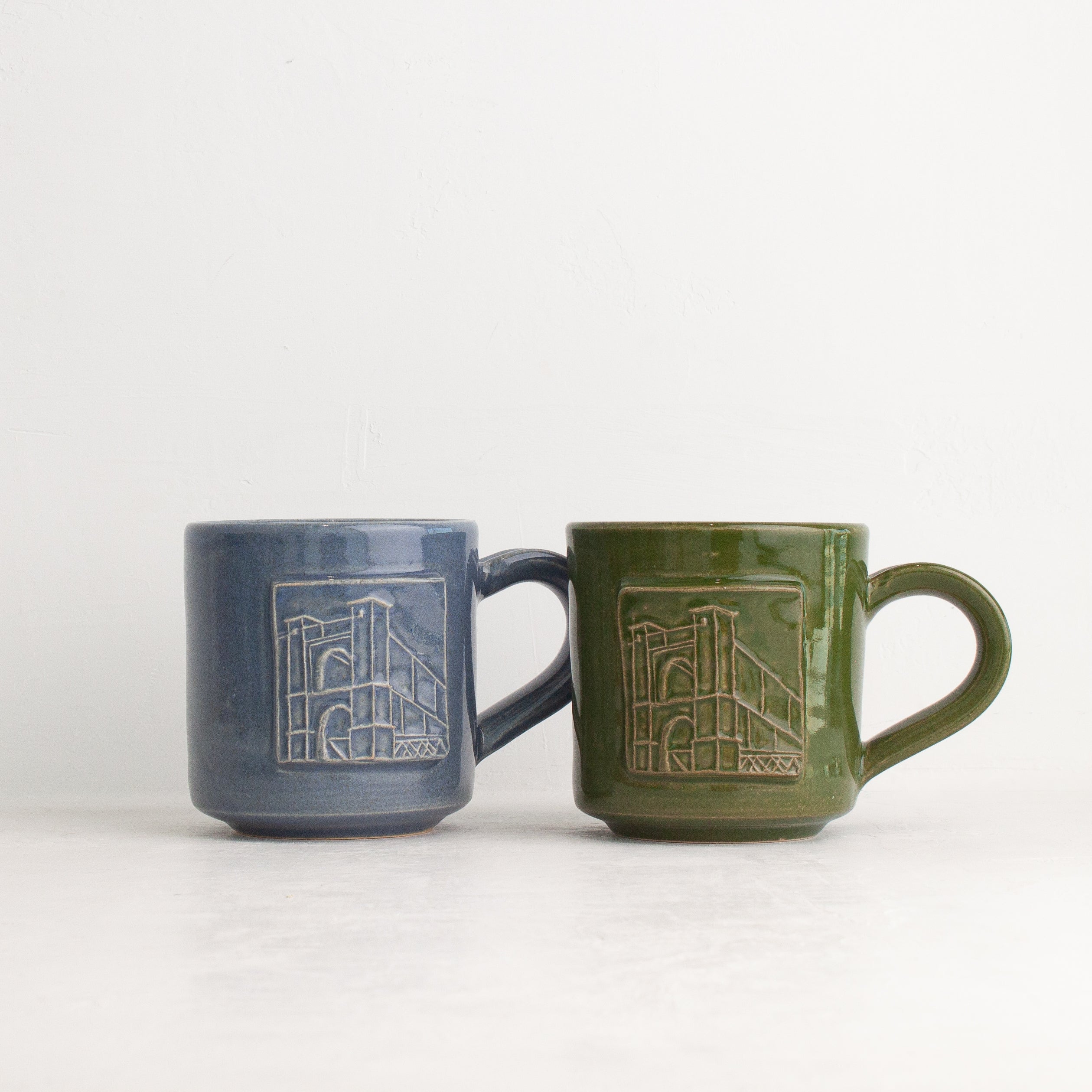 Black Oak Art Waco Suspension Bridge ceramic mug