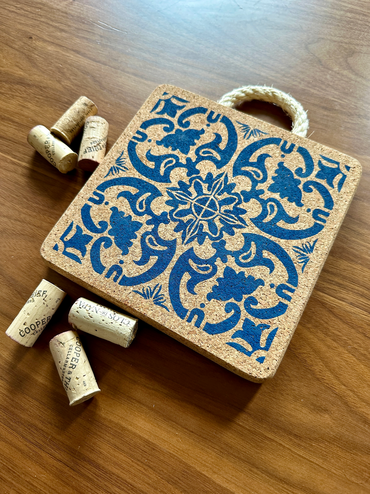 Portuguese Tile Cork Trivets
