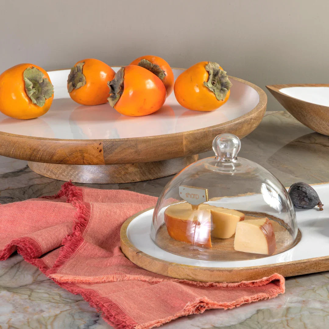Madras Classic Footed Serving Platter