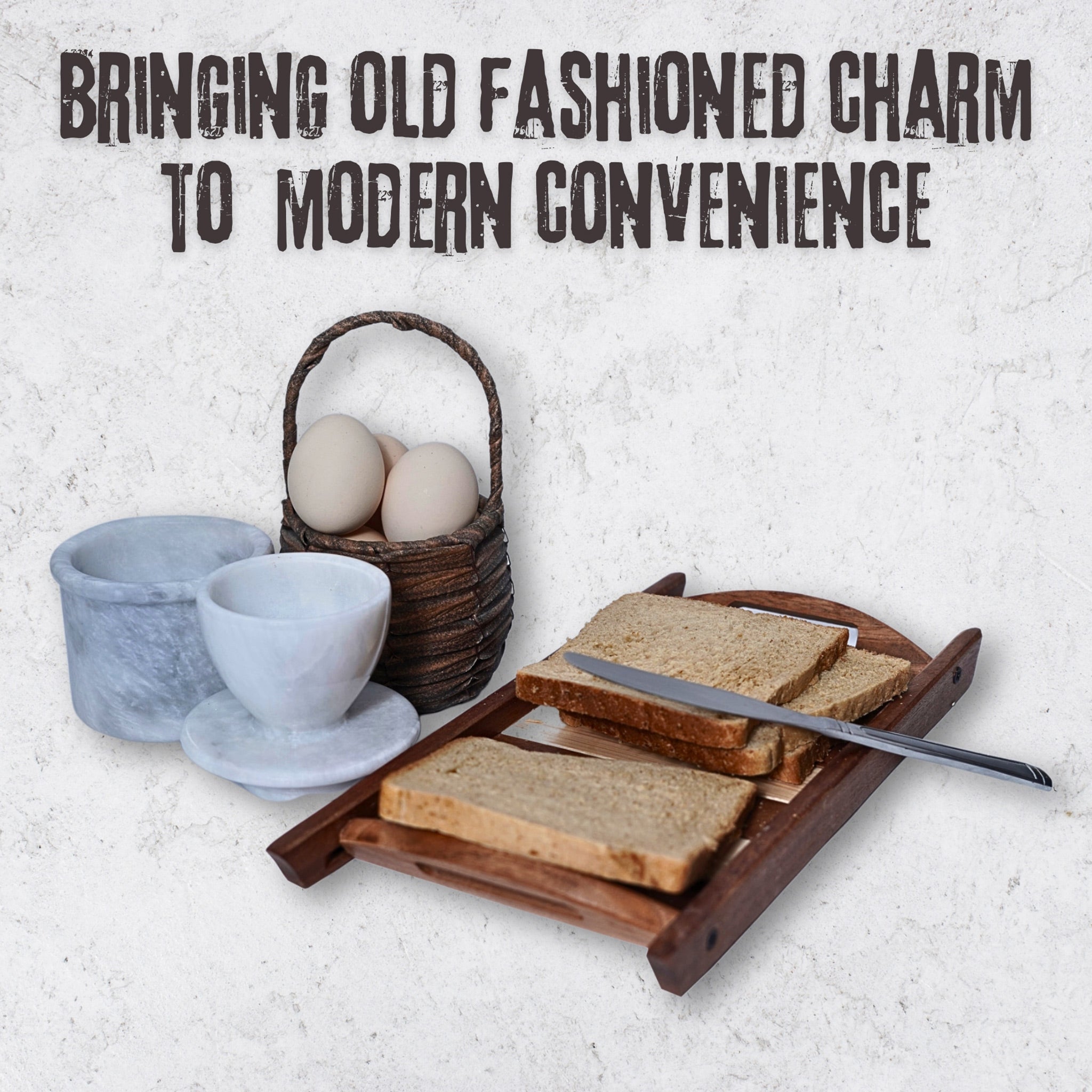 White marble butter keeper