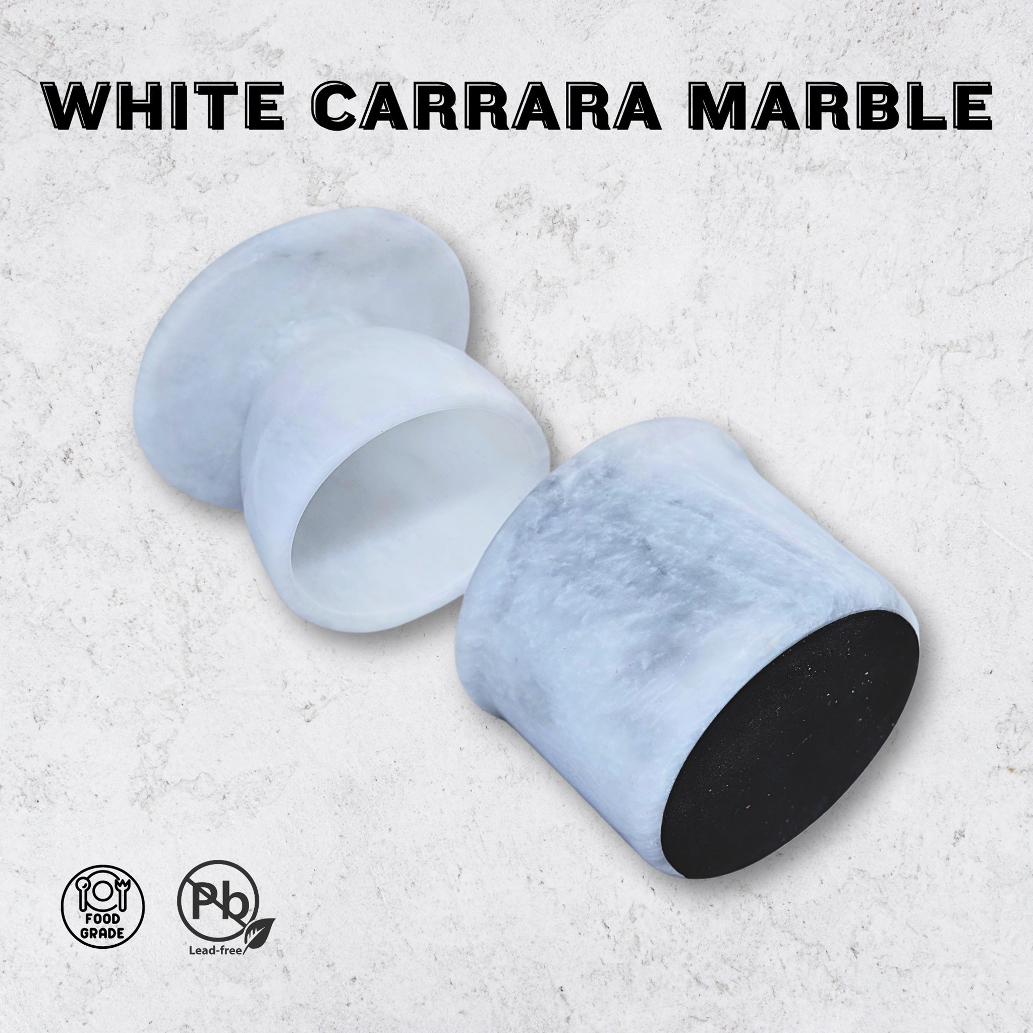 White marble butter keeper