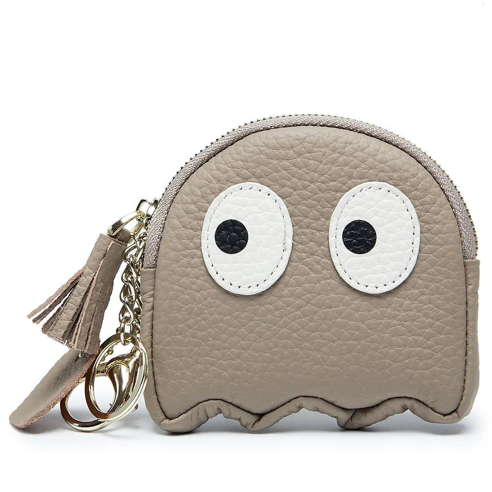 Mini genuine cowhide leather coin purse