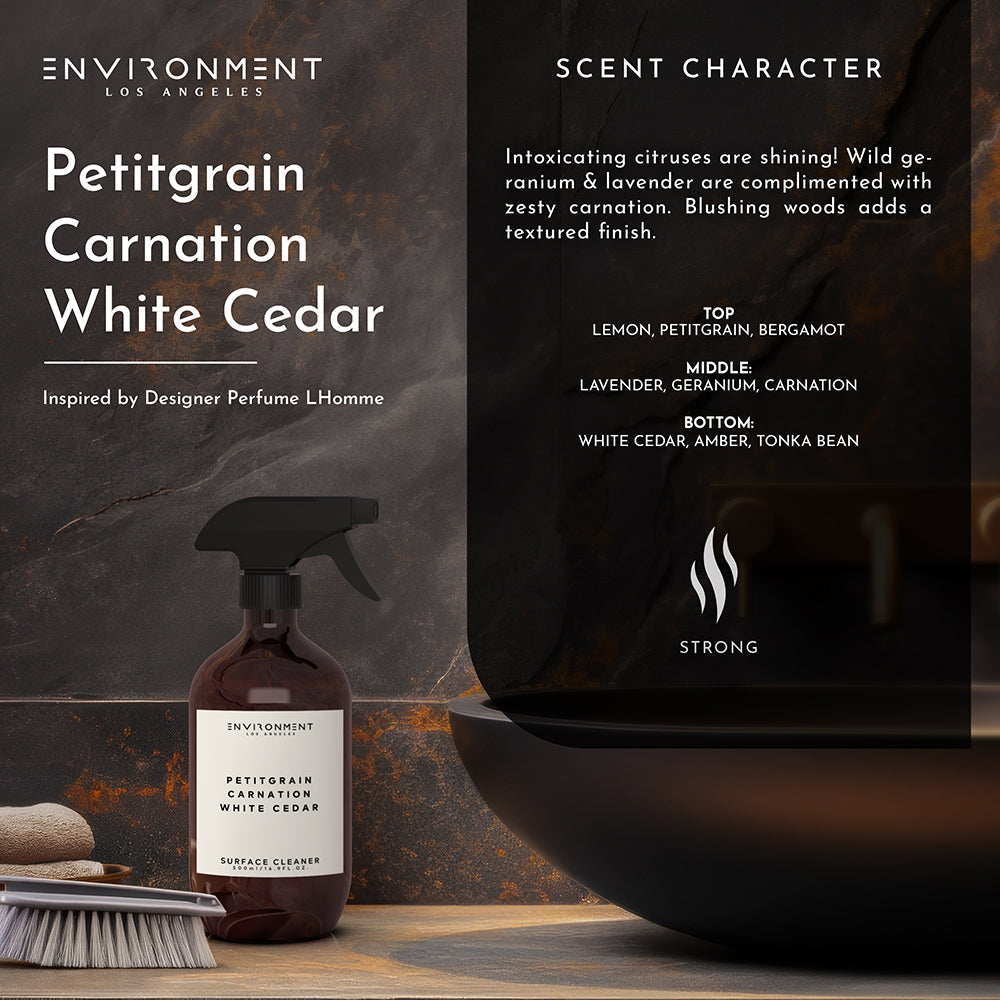 Petitgrain | Carnation | White Cedar Surface Cleaner (Inspired by YSL L'Homme®)