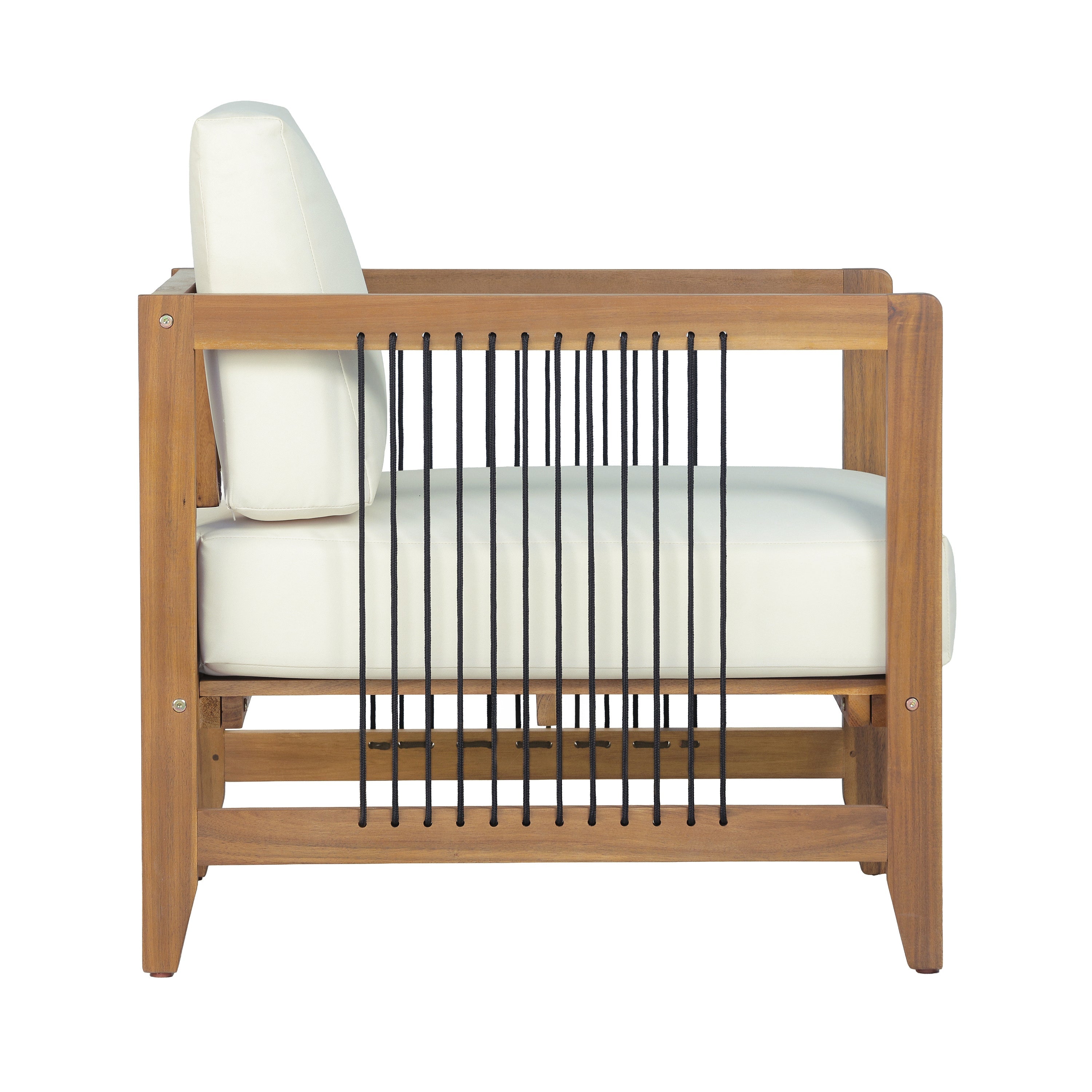 4-Piece Acacia Wood Patio Conversation Set