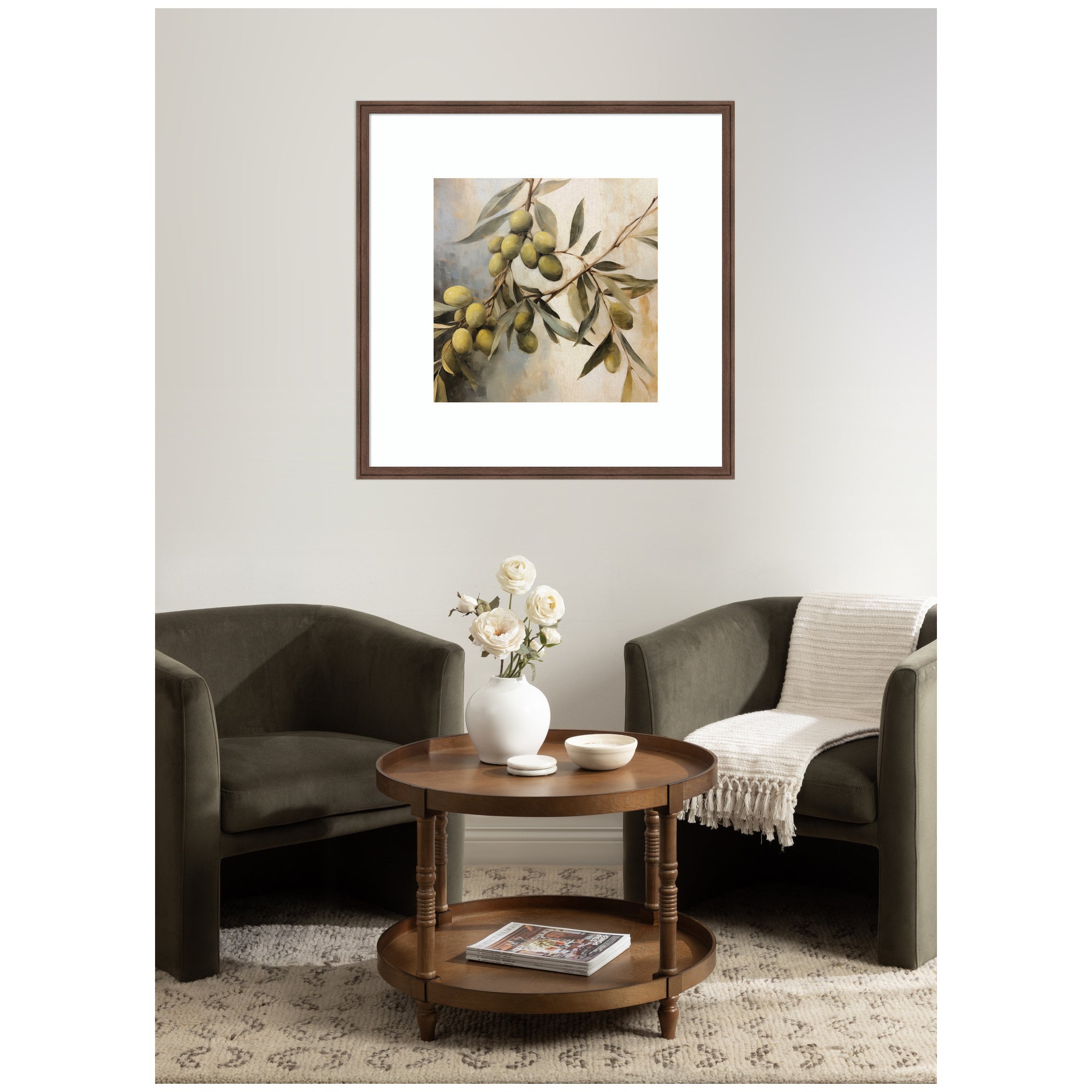 Olive Tree Framed Wall Art Print