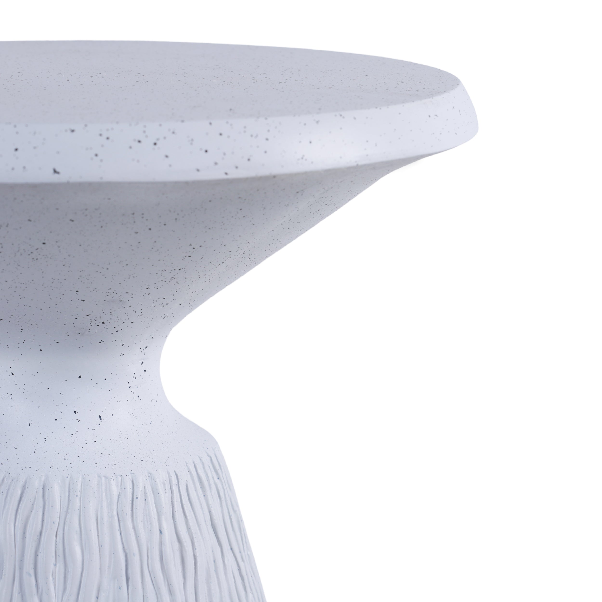 Modern Cement-Look Outdoor End Table