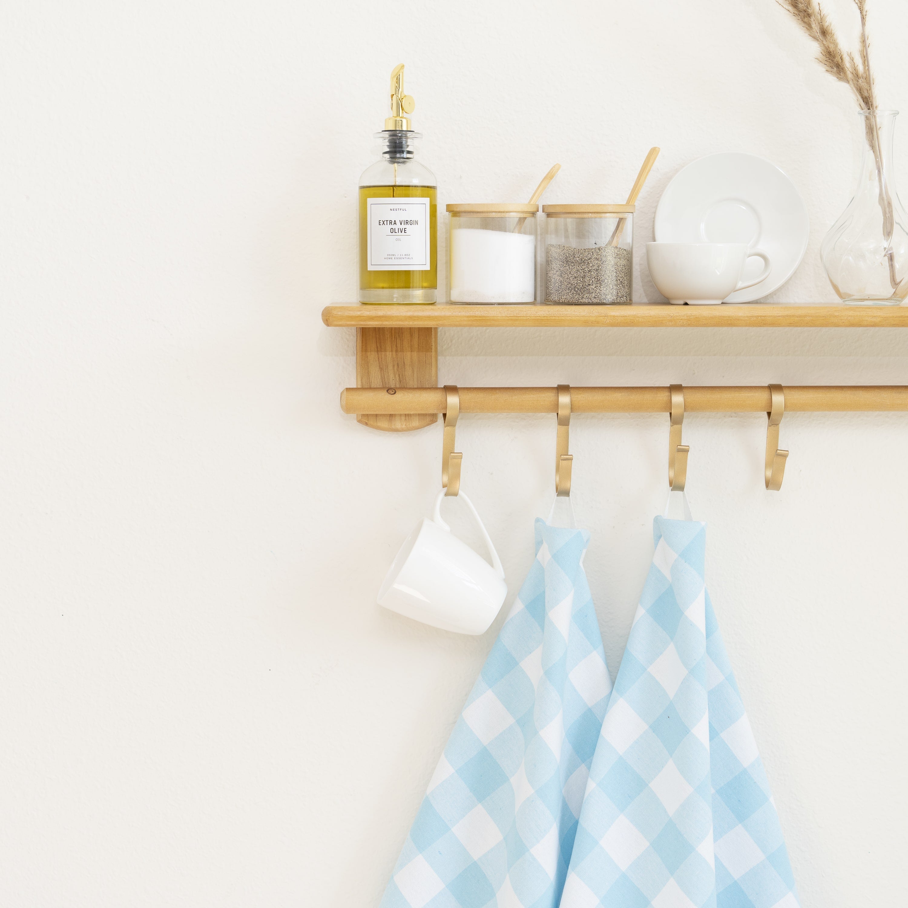 Plaid Cotton Kitchen Towels – alternate product view