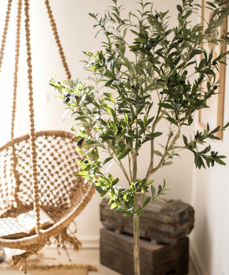 Artificial Silk Faux Olive Tree in Pot – alternate product view