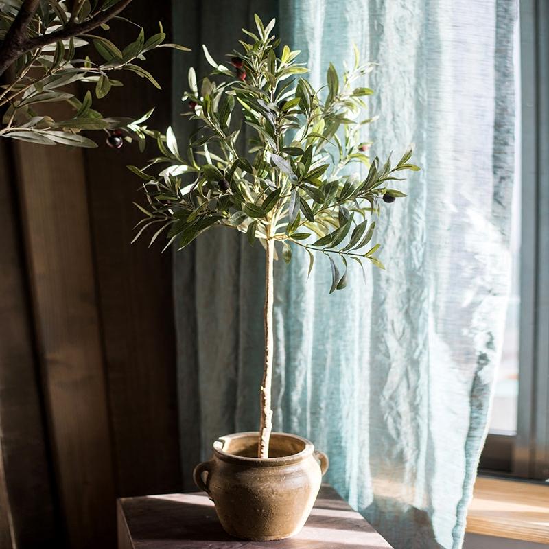 Artificial Silk Faux Olive Tree in Pot – alternate product view