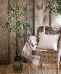 Artificial Silk Faux Olive Tree in Pot – alternate product view