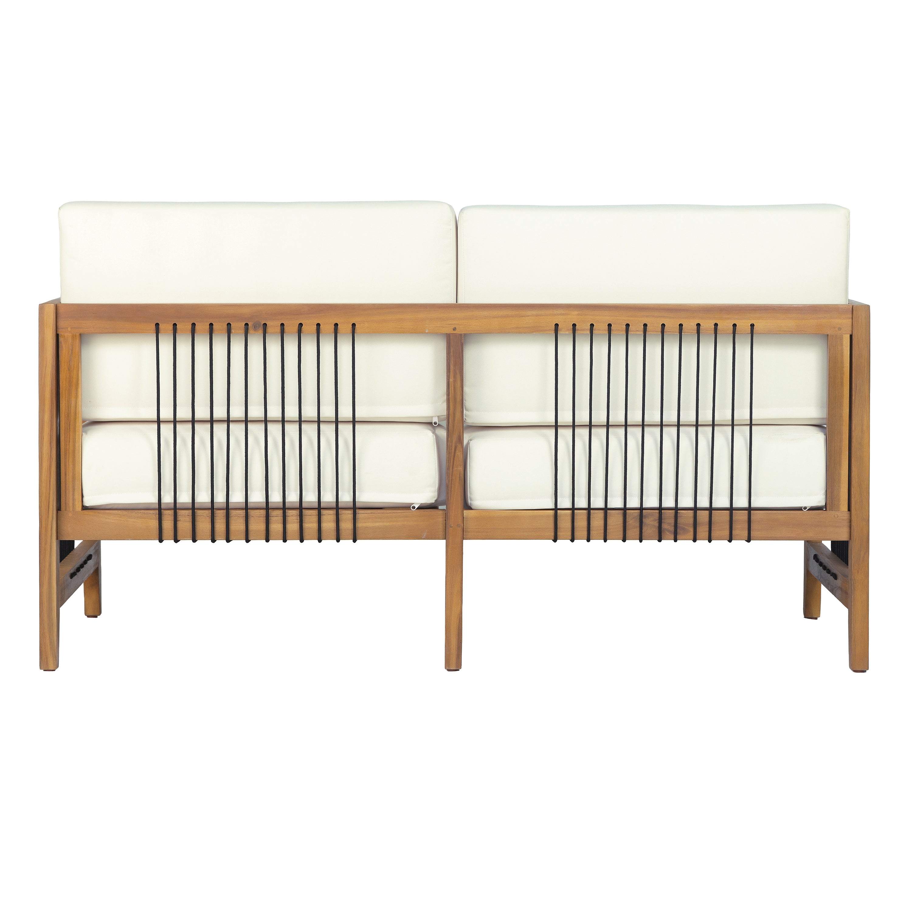 4-Piece Acacia Wood Patio Conversation Set