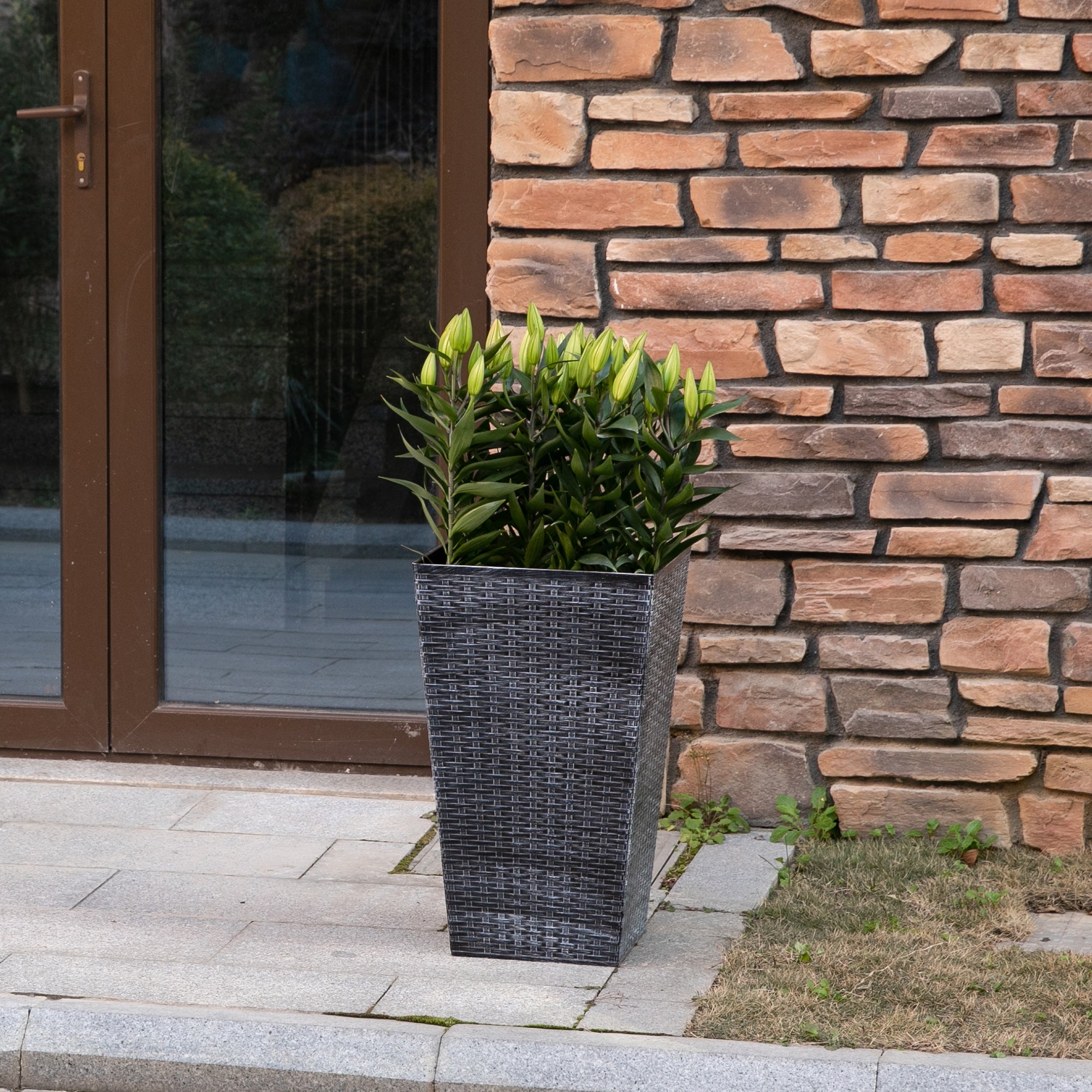 Outsunny Tall Planters - Set of 3