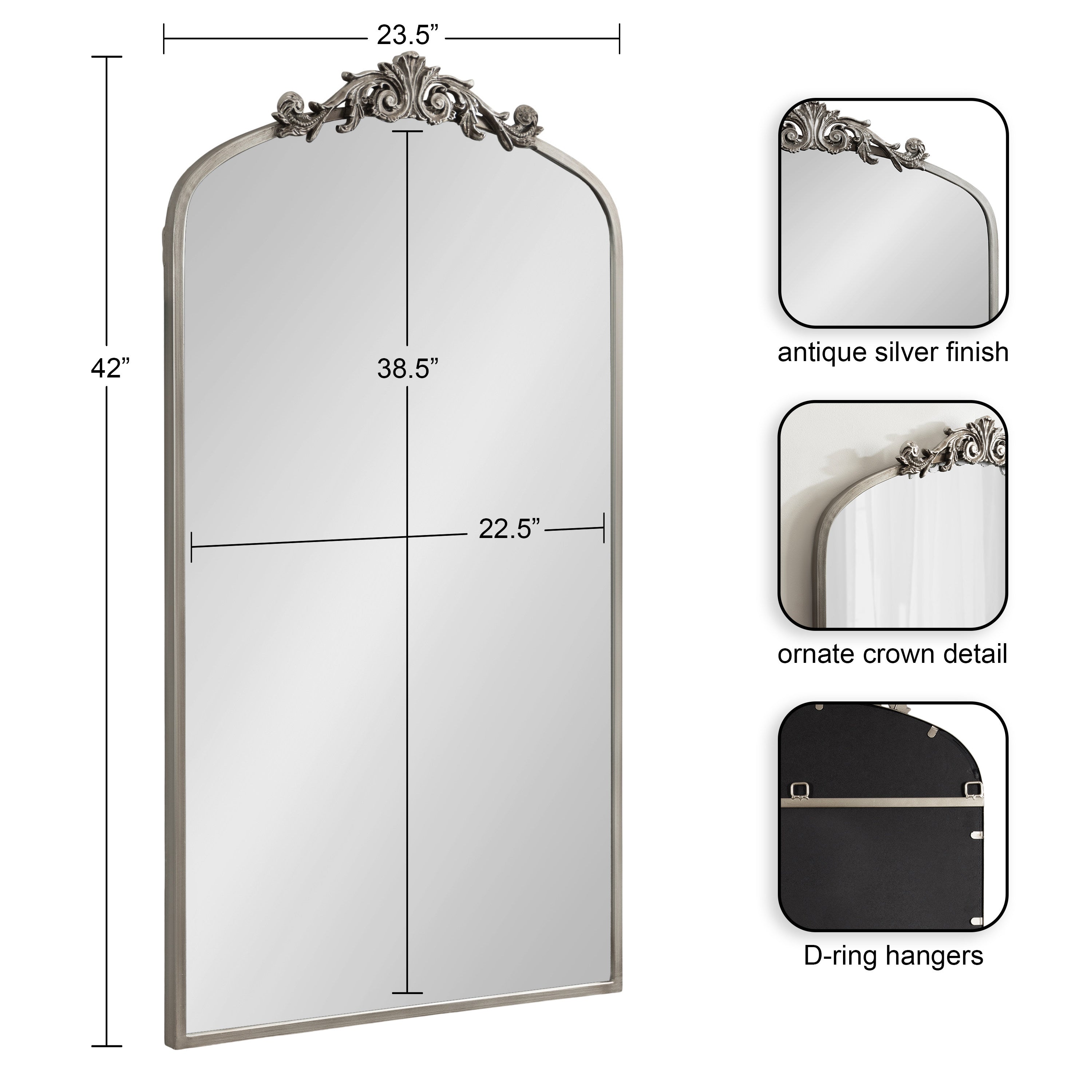 Arendahl Traditional Arch Mirror – alternate product view