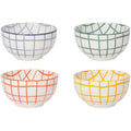 Wobbly Check porcelain bowl