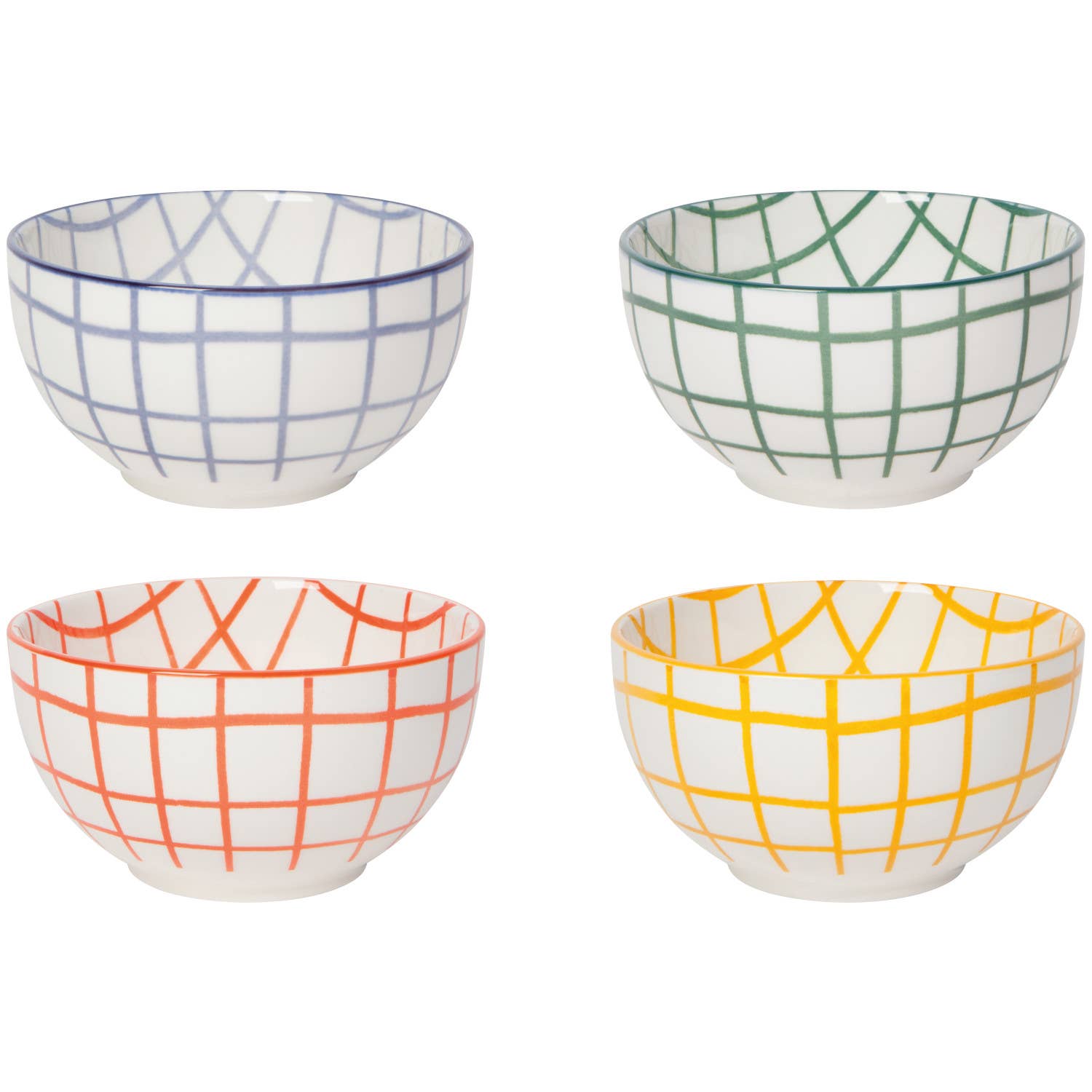 Wobbly Check porcelain bowl