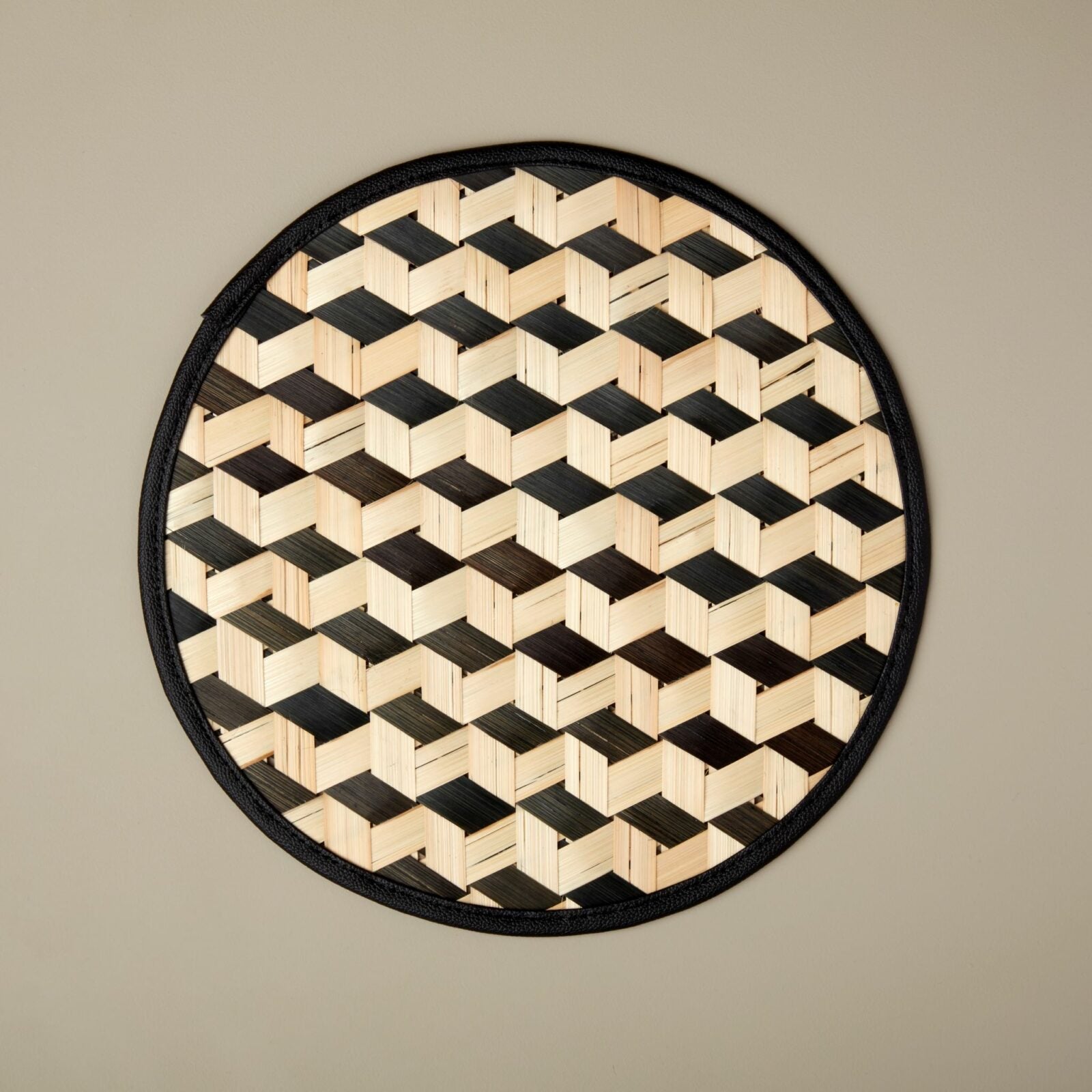 Escher handwoven bamboo placemat