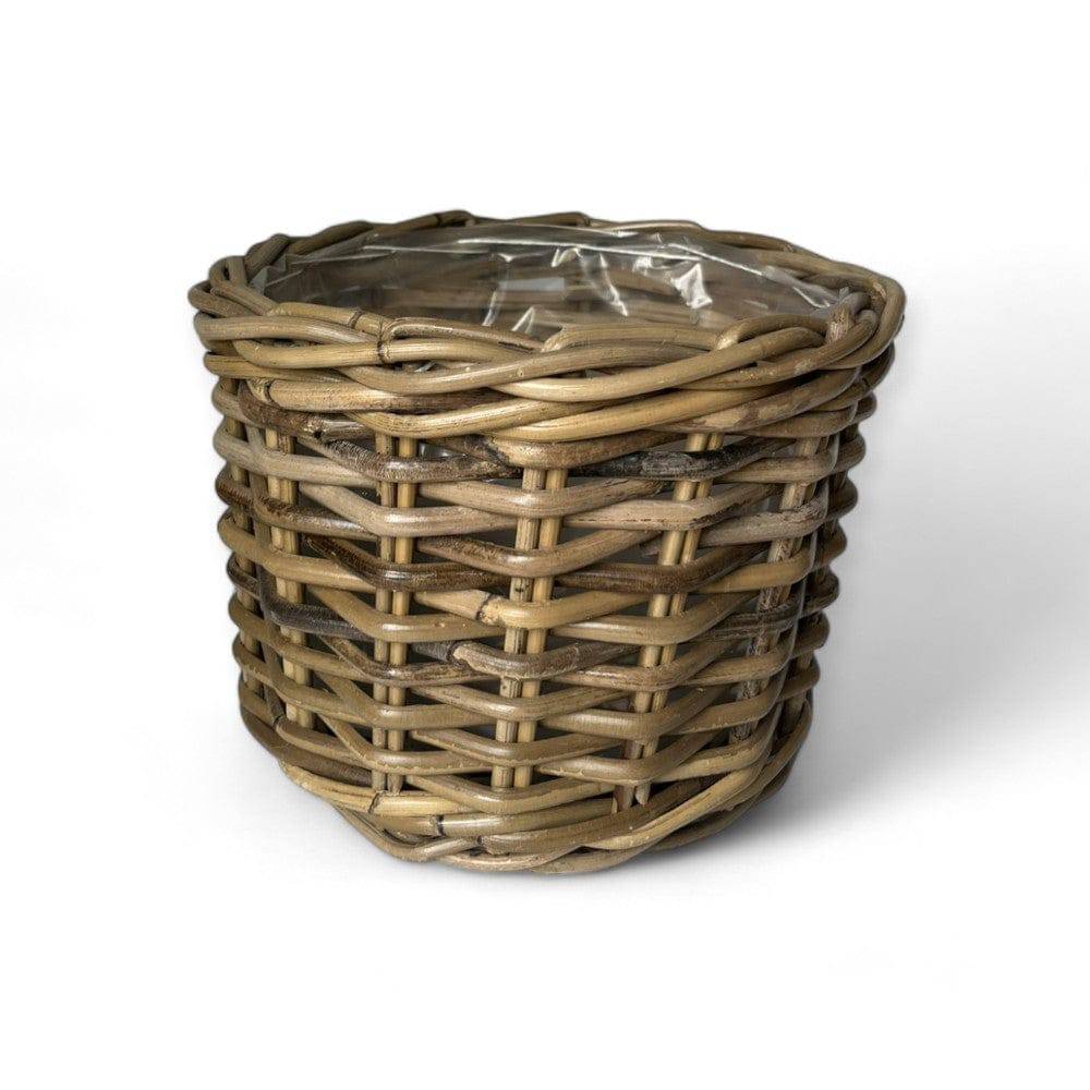 Rattan Planter Basket with Plastic Liner