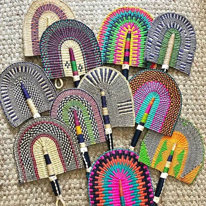 Handwoven Bolga Fan from Ghana