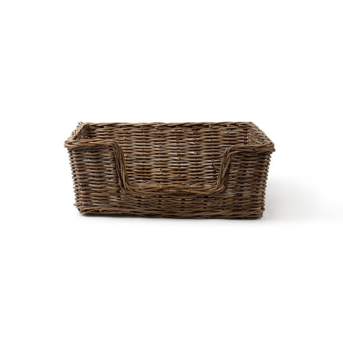 Handwoven rattan pet bed frame