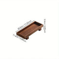 Wooden bathroom vanity tray